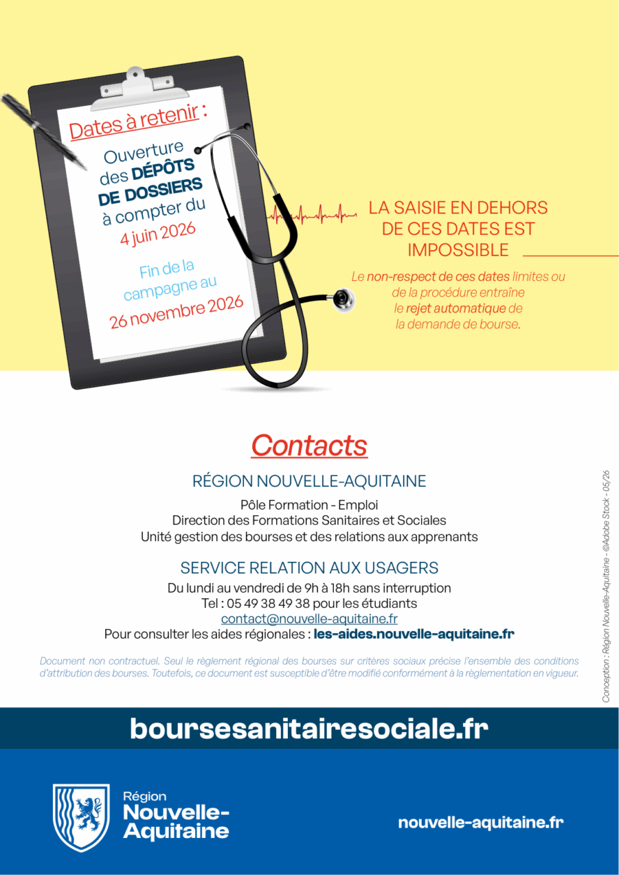 Bourses Régionales 2026 : Ouverture de la campagne de demande pour les formations sanitaires et sociales - 2026_SEPT_PLAQUETTE_Version_numérique-4