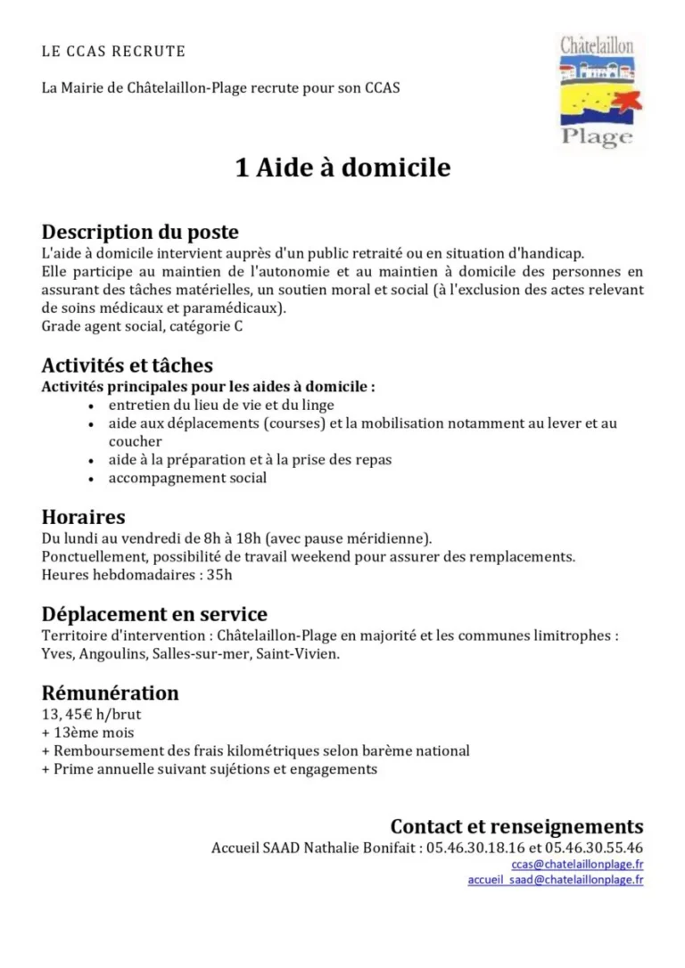 Aide à domicile