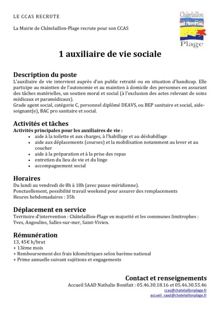 Auxiliaire de vie sociale
