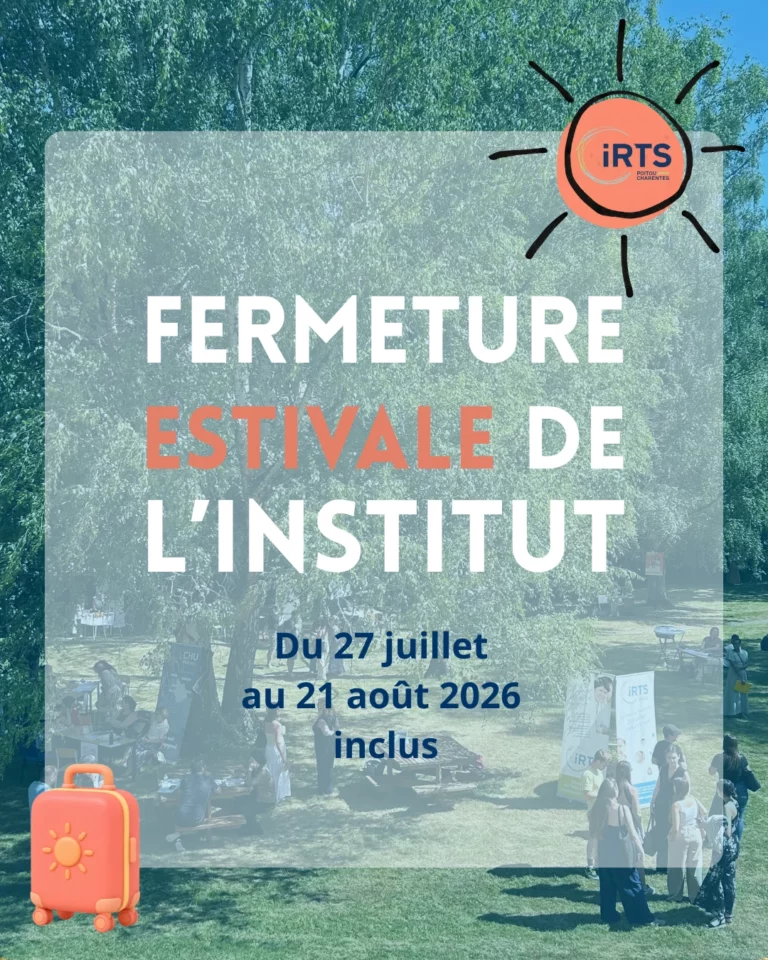 Fermeture estivale de l&rsquo;IRTS Poitou-Charentes